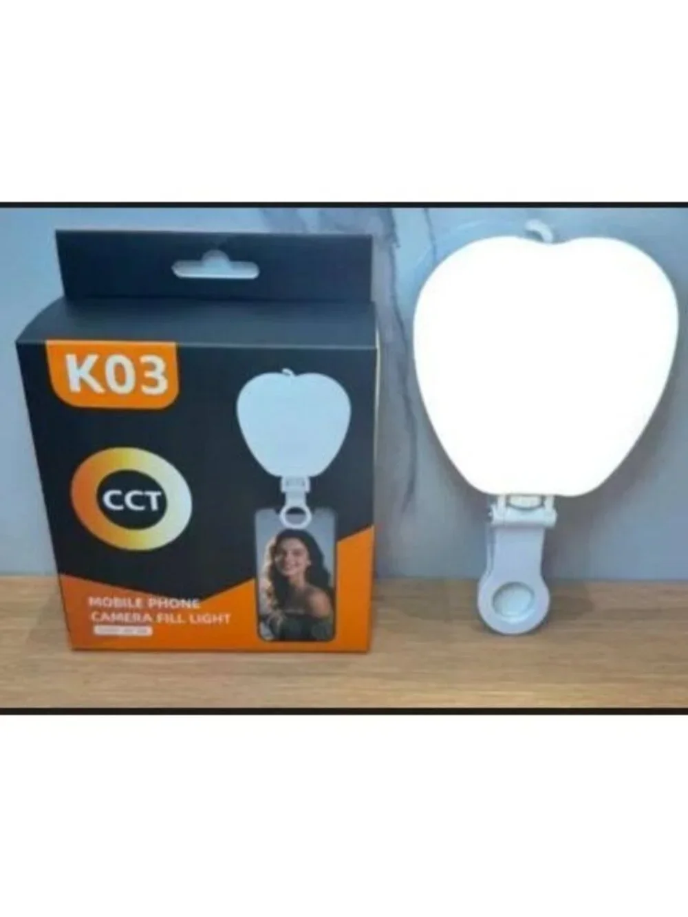 Mobile Phone Camera Fill Light Apple-Shape K03 CCT
